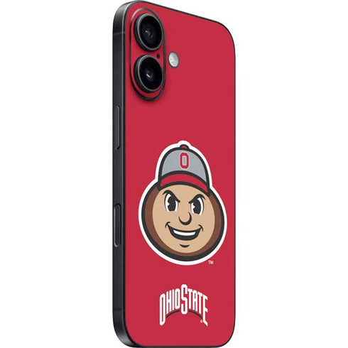 Ohio State University OSUBuckeyes Light Grey iPhone 16 Plus Skin